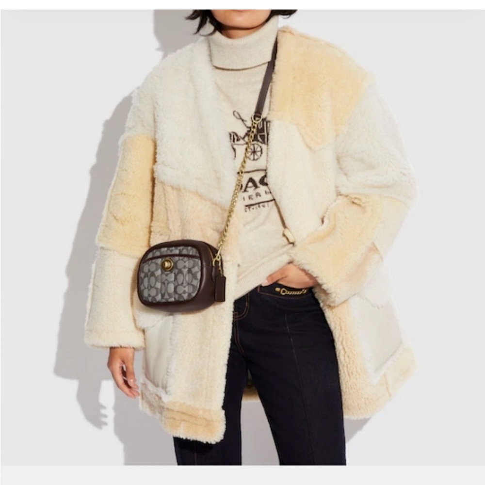 Coach Jacquard Camera Crossbody Bag